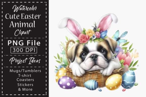 Download Watercolor Cute Easter Animal Clipart - Premium Bundle