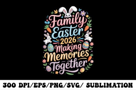 Download Family Easter 2026 SVG Design - Svg design Collection