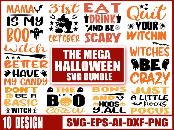 Download Halloween SVG Design Bundle [FREE] - Svg design Collection