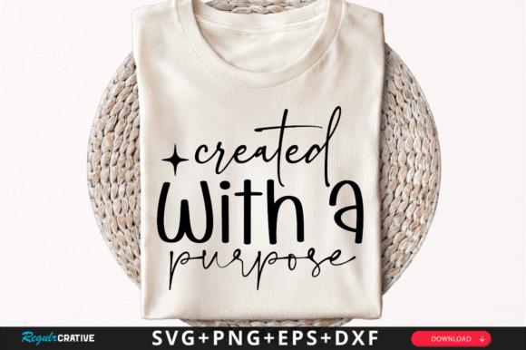Download Created with a Purpose SVG Design - Svg design Collection