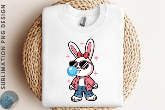 Download Trendy Easter Bunny Clipart PNG Design - Bunny clipart Collection