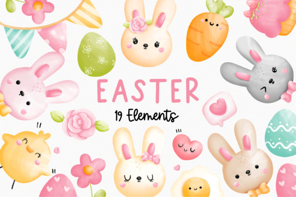 Download Watercolor Easter Bunny Clipart - Bunny clipart Collection
