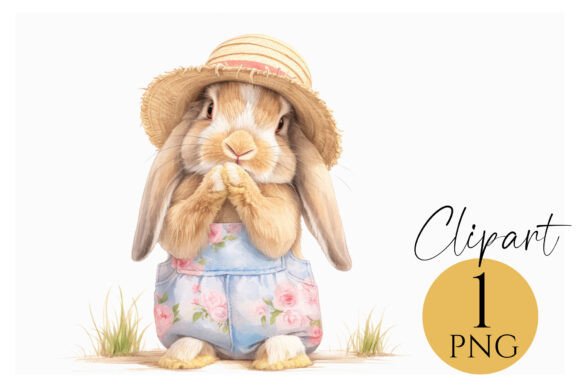 Download Cute Spring Bunny Clipart PNG Farm Art - Bunny clipart Collection