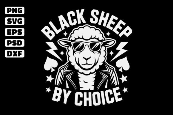 Download Black Sheep by Choice Funny SVG Design - Svg design Collection