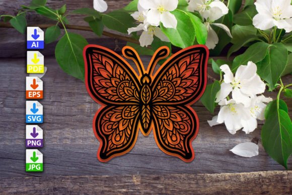 Download Mandala Butterfly V2 - Premium Resources