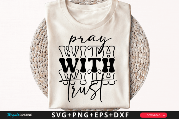 Download Pray with Trust SVG Design - Svg design Collection